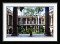 Cuba, Havana, Museo de la Ciudad museum, courtyard Fine Art Print