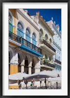 Cuba, Havana, Plaza Vieja, renovated buildings Fine Art Print