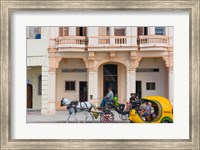Horse cart, historic center, Havana, UNESCO World Heritage site, Cuba Fine Art Print