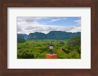 Limestone hill, farming land in Vinales valley, UNESCO World Heritage site, Cuba Fine Art Print