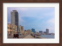 Malecon street along the waterfront, Havana, UNESCO World Heritage site, Cuba Fine Art Print