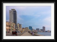 Malecon street along the waterfront, Havana, UNESCO World Heritage site, Cuba Fine Art Print