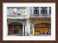 Old building in the historic center, Havana, Cuba Fine Art Print