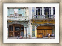 Old building in the historic center, Havana, Cuba Fine Art Print