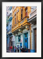 Old house in the historic center, Havana, UNESCO World Heritage site, Cuba Fine Art Print