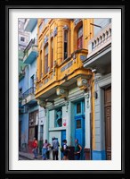Old house in the historic center, Havana, UNESCO World Heritage site, Cuba Fine Art Print