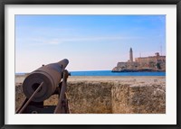 Seawall, El Morro Fort, Fortification, Havana, UNESCO World Heritage site, Cuba Fine Art Print