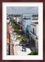 Cuba, Cienfuegos, Avenida 54, pedestrian street Fine Art Print