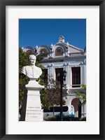 Cuba, Cienfuegos, Parque Jose Marti, Monument Fine Art Print