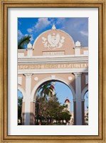 Cuba, Parque Jose Marti, Close up of Arco de Triunfo Fine Art Print