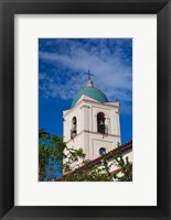 Cuba, Pinar del Rio Province, Vinales, town church Fine Art Print