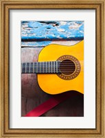 Cuba, Sancti Spiritus, Trinidad, Cuban guitar Fine Art Print