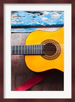 Cuba, Sancti Spiritus, Trinidad, Cuban guitar Fine Art Print