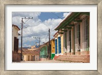Cuba, Sancti Spiritus, Trinidad, street view Fine Art Print