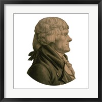 Digitally Restored Portrait of Thomas Jefferson (sepia toned) Fine Art Print