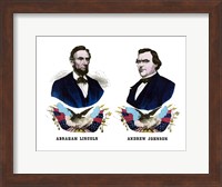 Campaign Poster of Abraham Lincoln and Andrew Johnson Fine Art Print