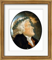 Digitally Restored Vector Artwork of Thomas Jefferson (color) Fine Art Print