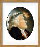 Digitally Restored Vector Artwork of Thomas Jefferson (color) Fine Art Print
