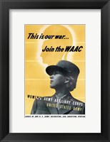 This is Our War - Join the WAAC Fine Art Print