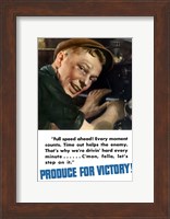 Produce for Victory - Full Speed Ahead Fine Art Print
