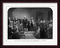 President George Washington' Inaugural Address Fine Art Print