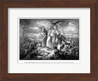 Lady Liberty During the Outbreak of War Fine Art Print