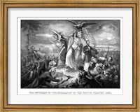 Lady Liberty During the Outbreak of War Fine Art Print