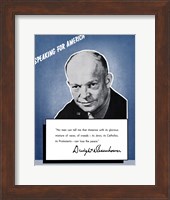 Speaking for America - Dwight Eisenhower Fine Art Print