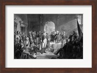 General George Washington and his Military Commanders Meeting Fine Art Print