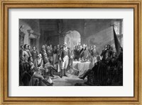 General George Washington and his Military Commanders Meeting Fine Art Print