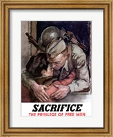 Sacrifice - The Privilege of Free Men Fine Art Print