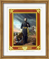 General Ulysses S Grant with Cannon (color) Fine Art Print