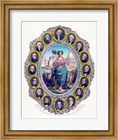 Lady Liberty and the First Sixteen Presidents Fine Art Print
