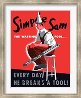 Simple Sam the Wasting Fool Fine Art Print