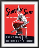 Simple Sam the Wasting Fool Fine Art Print
