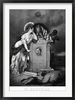 Lady Liberty and a Slave at the Grave of President Lincoln Fine Art Print
