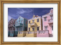 Caribbean architecture, Willemstad, Curacao Fine Art Print