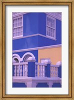 Blue Building and Detail, Willemstad, Curacao, Caribbean Fine Art Print