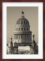 Cuba, Havana, Capitol Building, dawn Fine Art Print