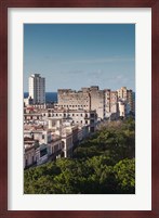 Cuba, Havana, Paseo de Marti, late afternoon Fine Art Print