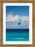 Cuba, Matanzas, Varadero Beach, parasailing Fine Art Print