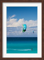 Cuba, Matanzas, Varadero Beach, parasailing Fine Art Print
