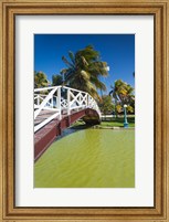 Cuba, Matanzas, Varadero, Parque Josone park bridge Fine Art Print
