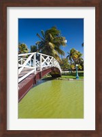 Cuba, Matanzas, Varadero, Parque Josone park bridge Fine Art Print