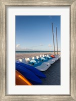 Cuba, Varadero, Varadero Beach, sailboats Fine Art Print
