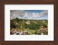 Dominica, Wesley, elevated town view Fine Art Print