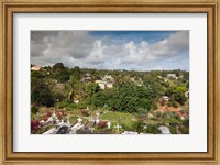 Dominica, Wesley, elevated town view Fine Art Print