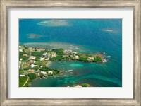 Grenada, City of St George and the beach Fine Art Print