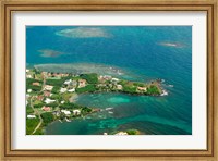 Grenada, City of St George and the beach Fine Art Print