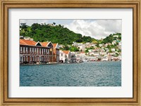 Grenada, St George, Carenage, Residential area Fine Art Print